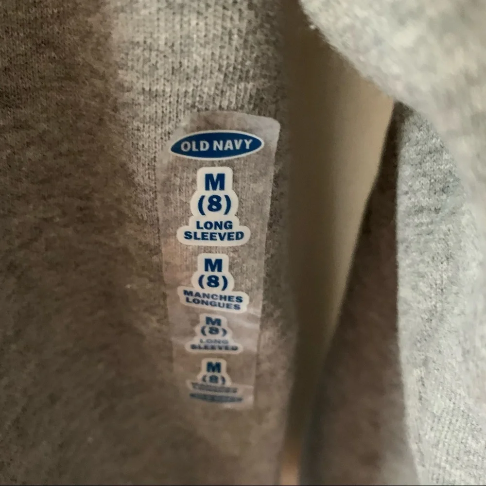 NWT Kids Old Navy Zip Hooded Sweatshirt Size M-8